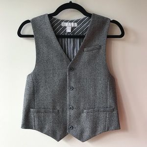 Boys Grey Formal Vest